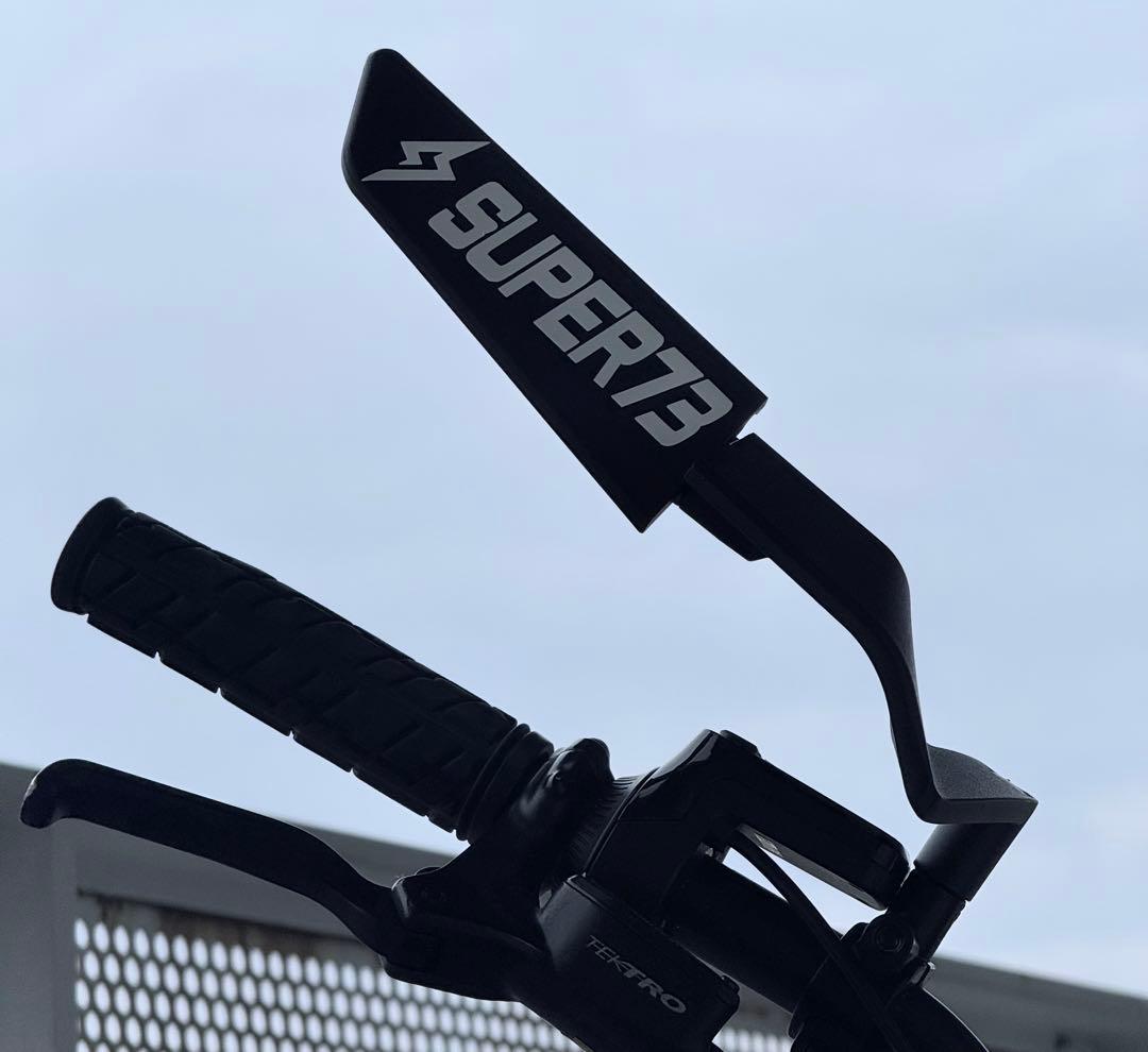 【最終値引】特注カスタムsuper73ミラーsuper73ロゴ付きミラーAタイプ