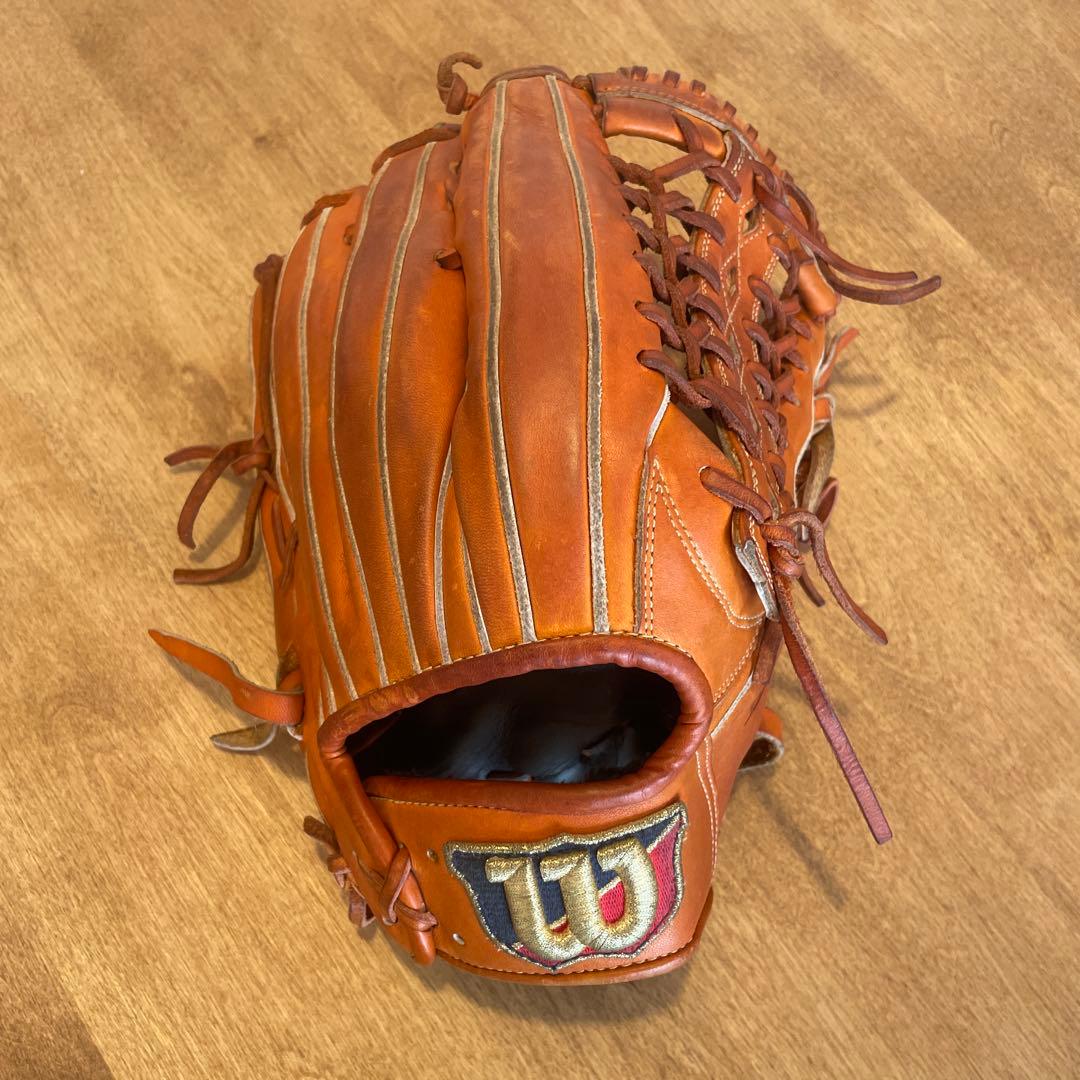 Wilson BASIC 軟式グローブ オレンジ 大人用