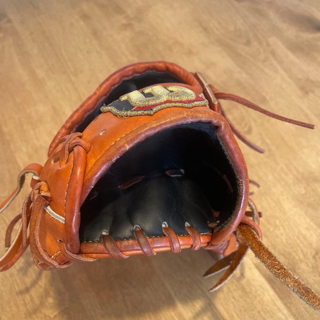 Wilson BASIC 軟式グローブ オレンジ 大人用