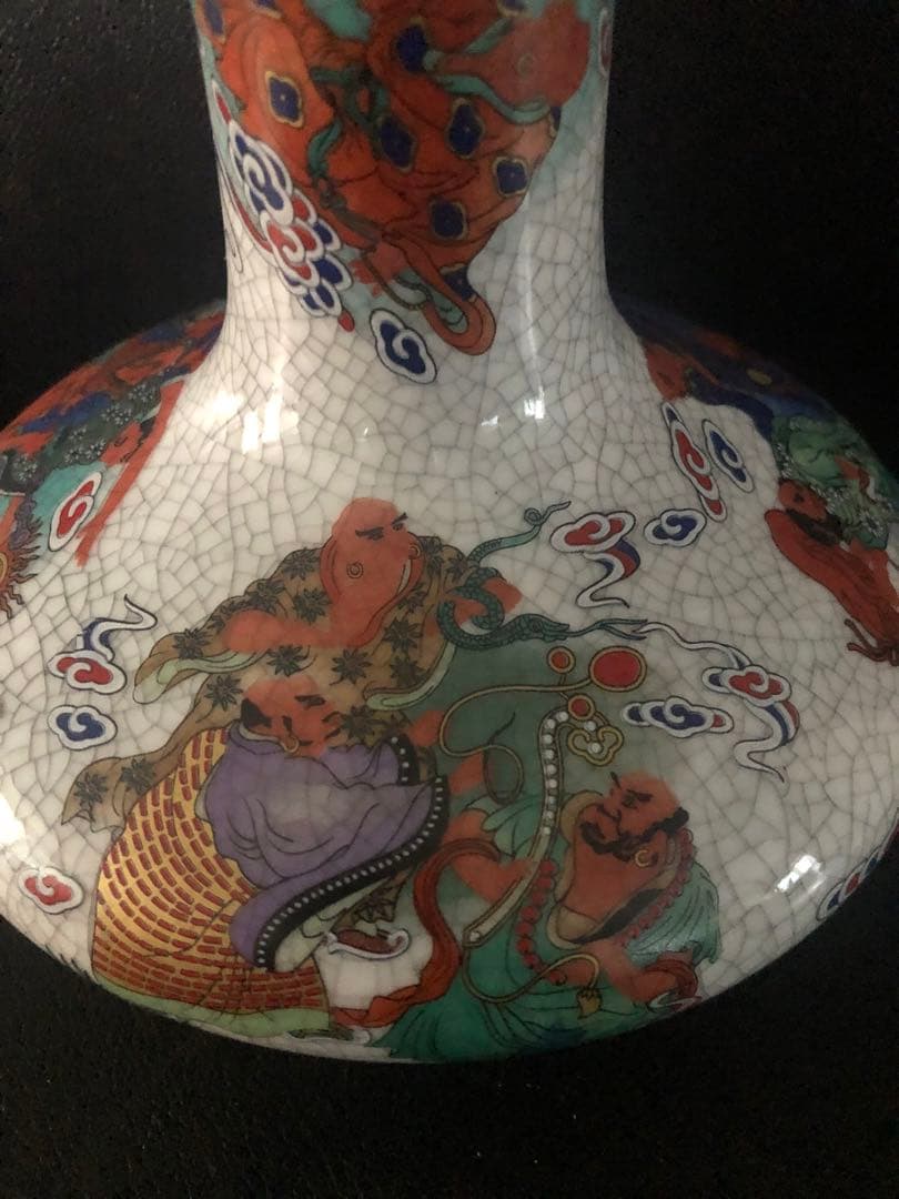 大清乾隆年製 景徳鎮陶磁器 レトロな花瓶 置物 アクセサリー 骨董品
