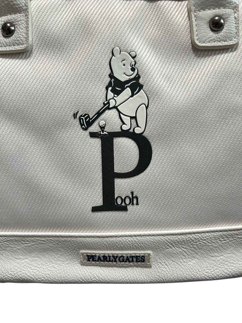 新品 PEARLY GATES パーリーゲイツ プーさん カートバッグ ホワイト