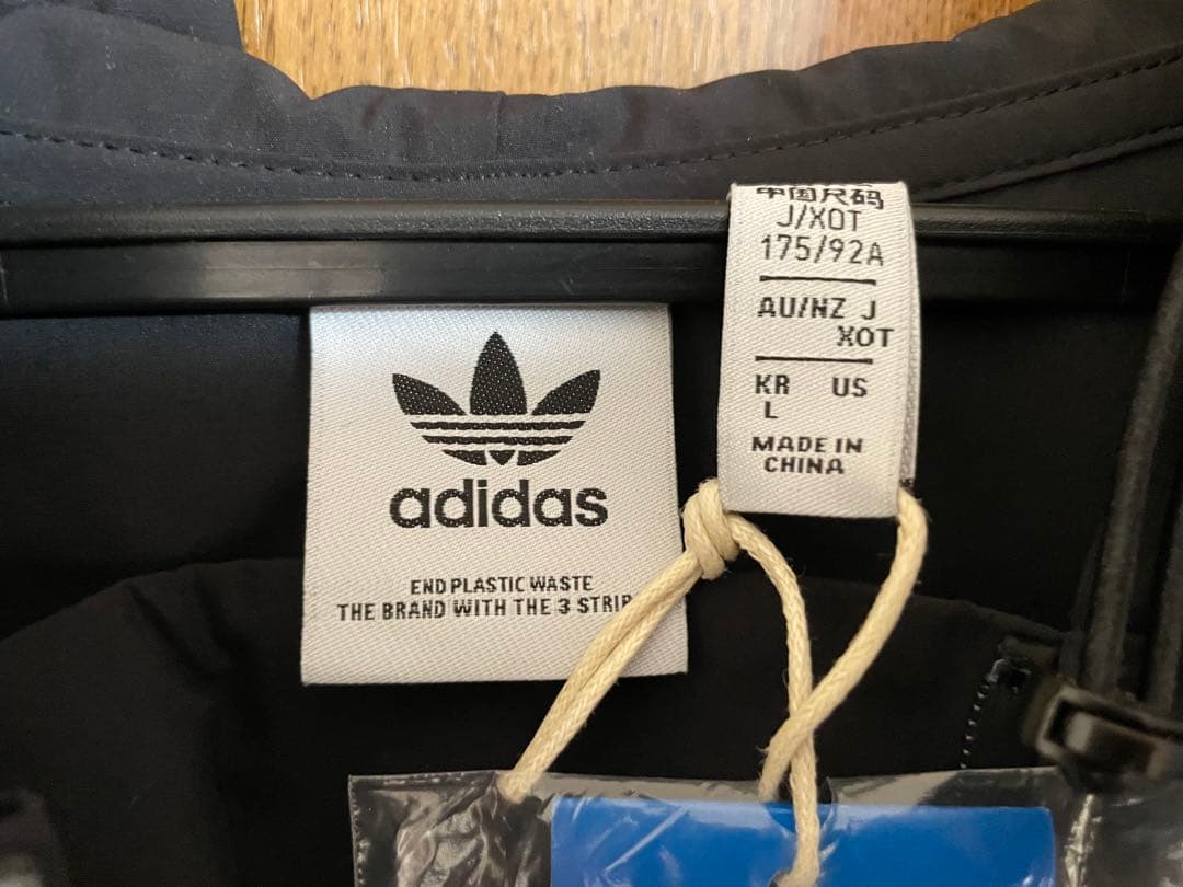 adidas HE6597 ブラック パーカー サイズJXOT 175/92A