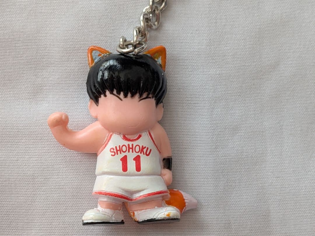 SLAMDUNK スラムダンク 流川楓 キツネ きゃらカーン 白ユニフォーム