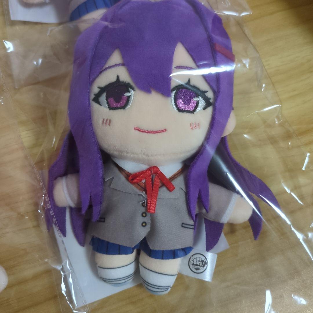 新品未使用ドキドキ文芸部 ナツキ モニカ ユリ サヨリ ぬいぐるみキーチェーン