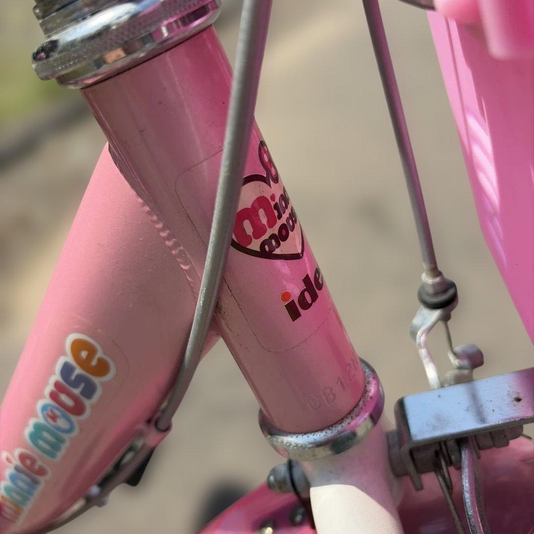 子供用自転車　キッズ　ミニーマウス　ディズニー　ピンク