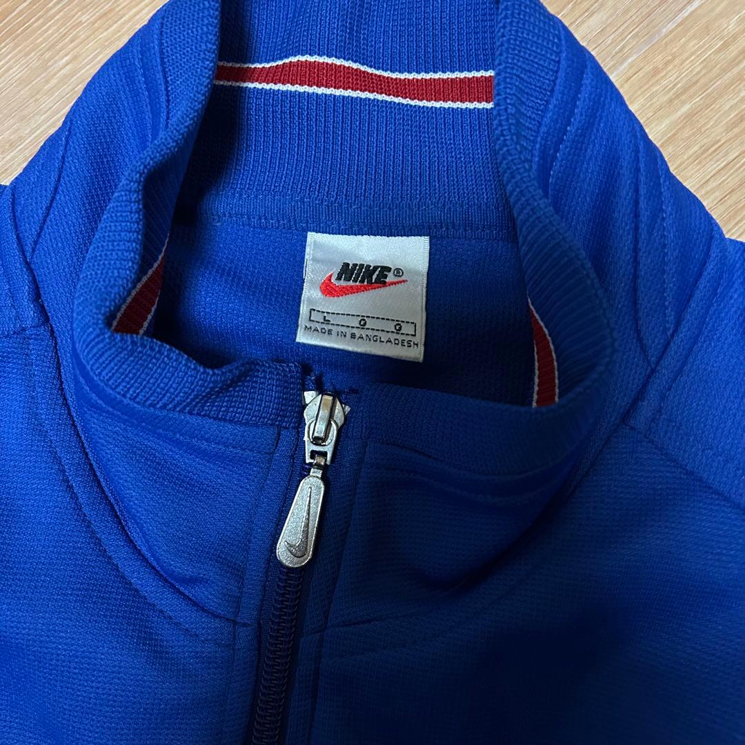 良品 90s NIKE 白タグ ジャージ セットアップ ブルー L