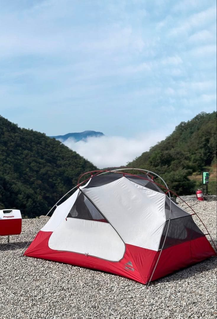 MSR 山岳用テント グレー/レッド