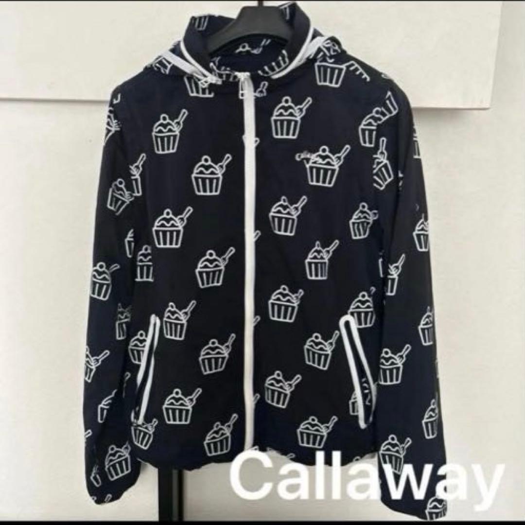 キャロウェイ Callaway カップケーキ柄 フルジップ ブルゾンゴルフウェア