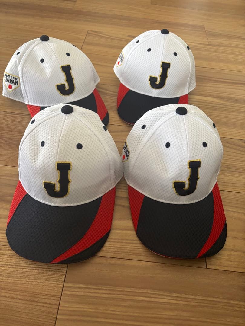 Jロゴ刺繍メッシュキャップ4個セット　WBC 大谷