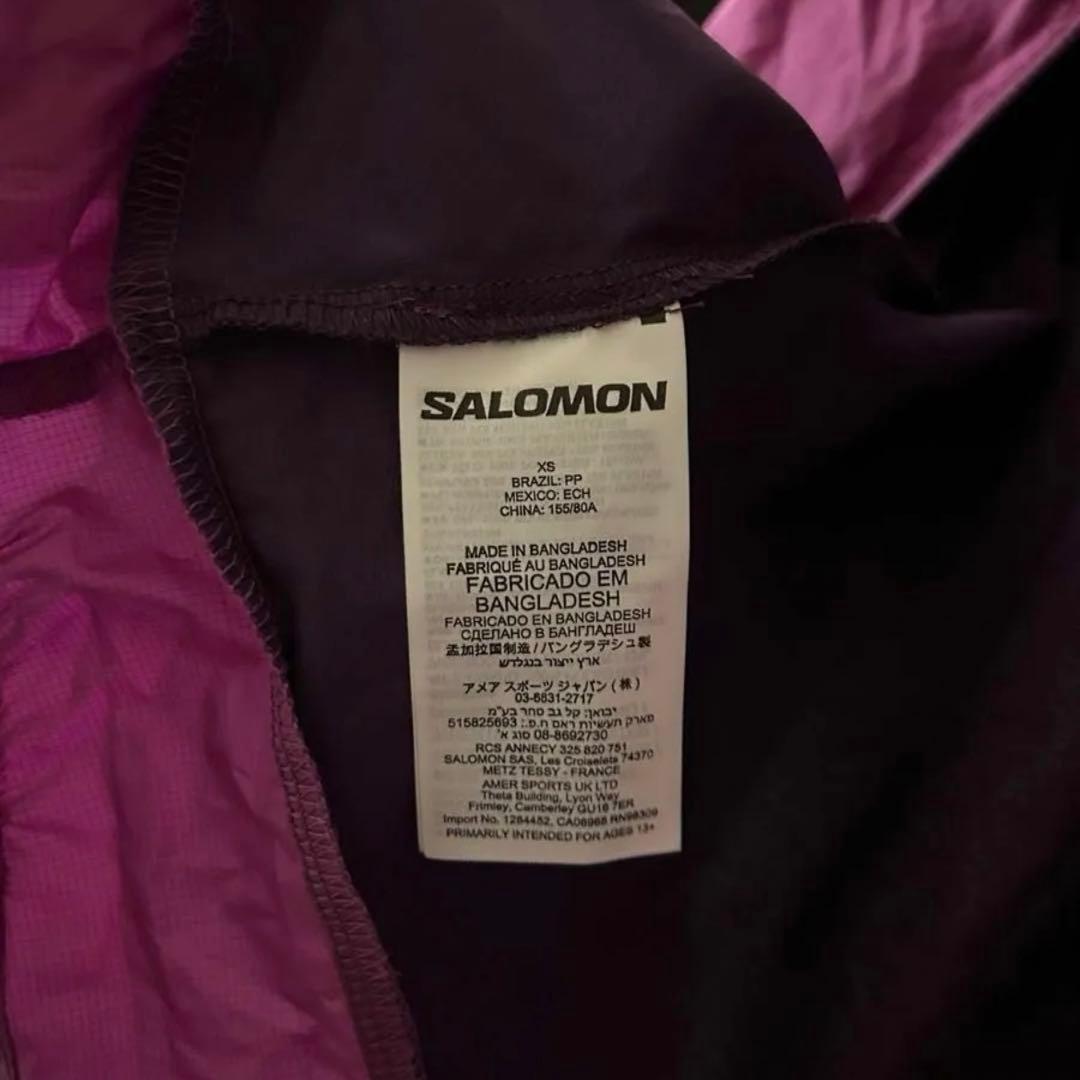 【SALOMON/サロモン】ウィンドブレーカー(防風),軽量,撥水/XS