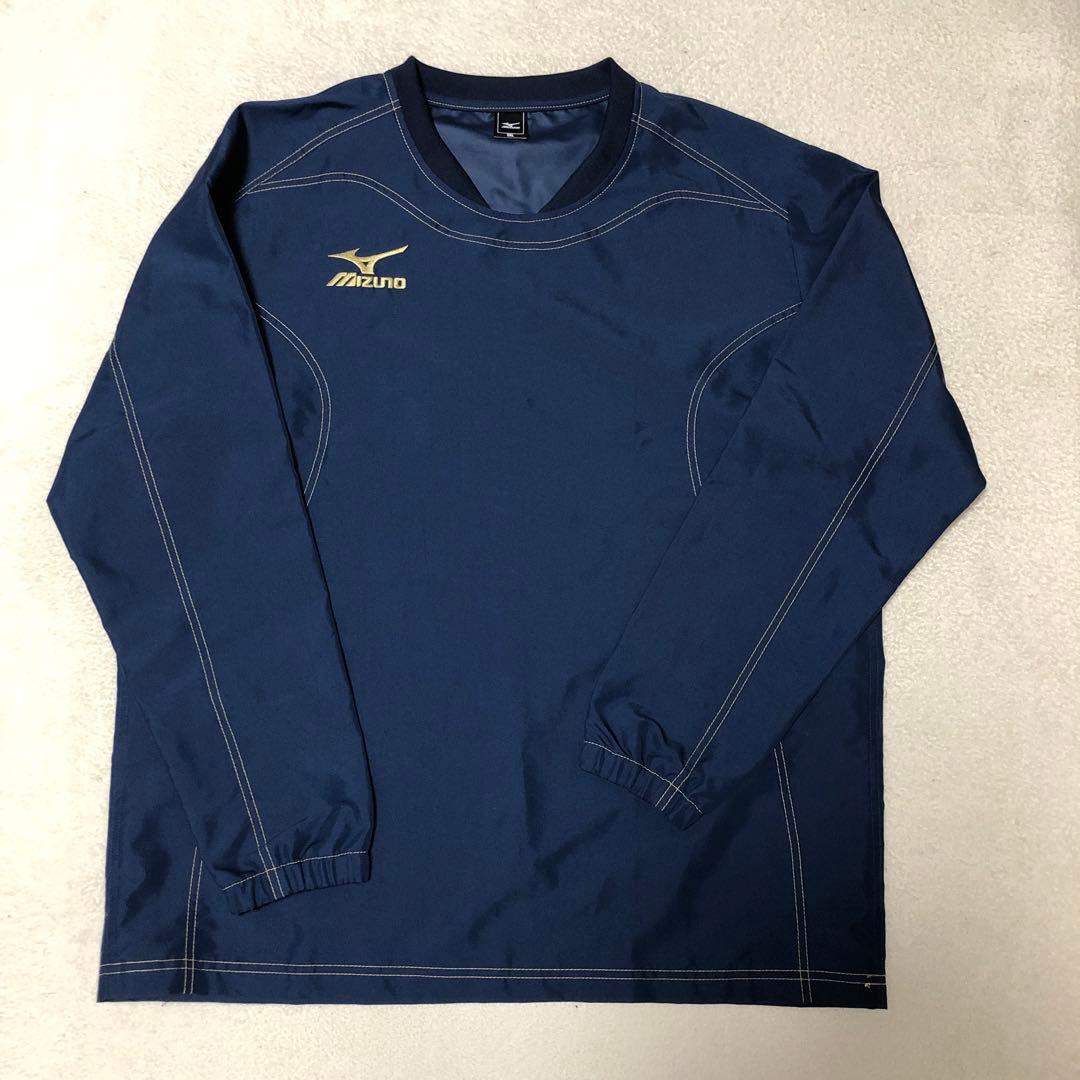 美品　MIZUNO ミズノ　タフブレーカー上下　セットアップ　ネイビー　3XL