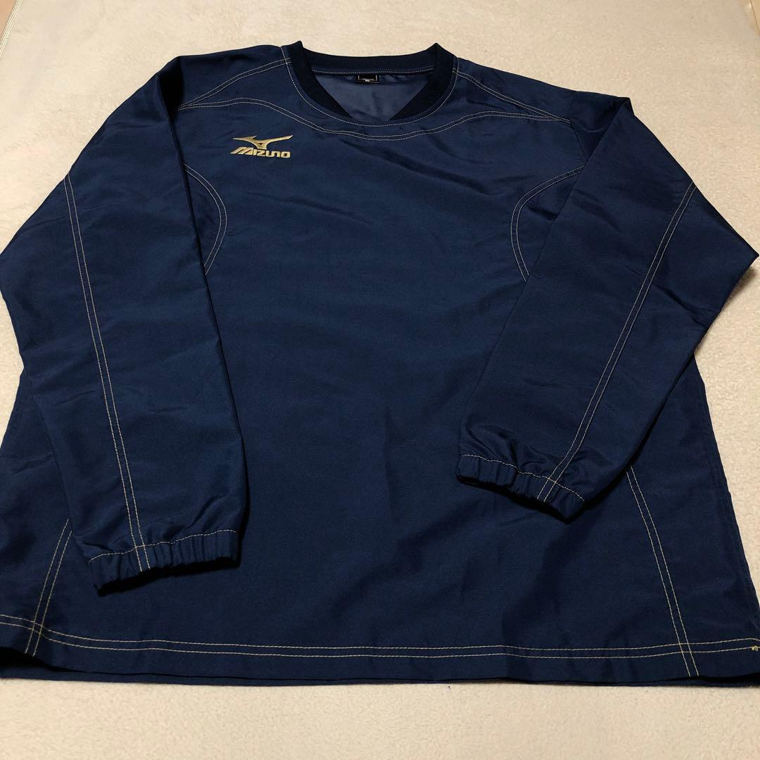 美品　MIZUNO ミズノ　タフブレーカー上下　セットアップ　ネイビー　3XL