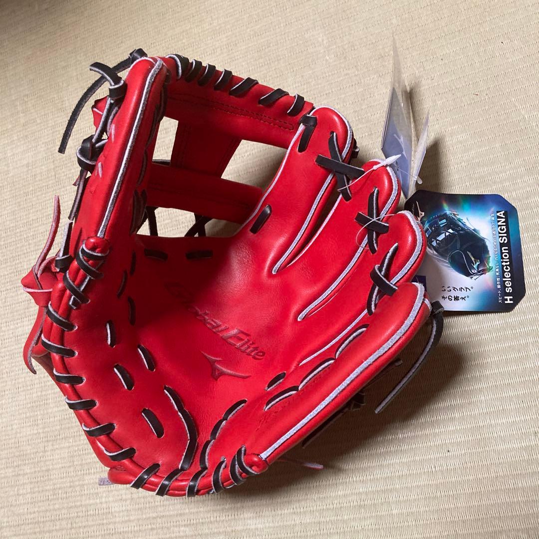 Mizuno Global Elite 硬式グローブ 右投げ用 ラディッシュ