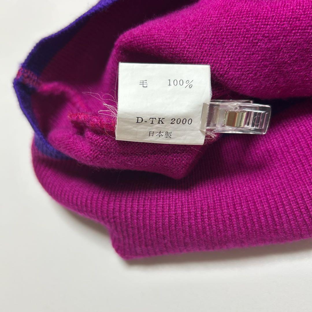 90s KENZO GOLF ケンゾーゴルフ ロゴ刺繍 ウールニット 日本製 1