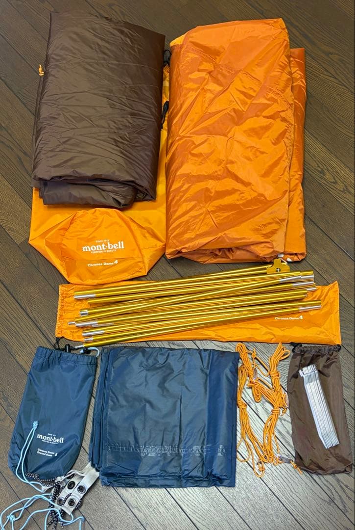 モンベル mont-bell クロノスドーム4 テント 純正アンダーシート付き