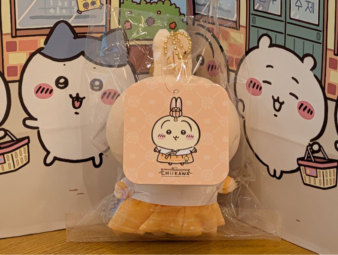 【韓国限定版】ちいかわ チマチョゴリ マスコット ぬいぐるみ セット　おまけ付き