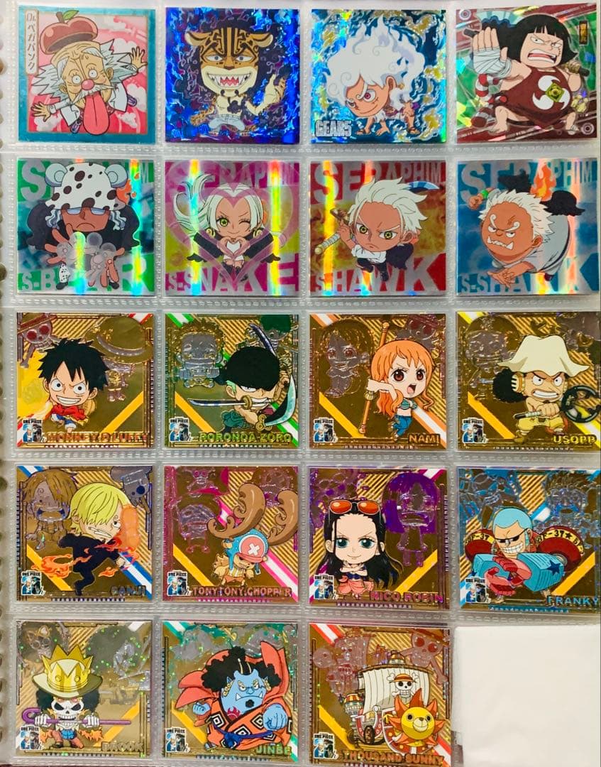 ドラゴンボール&ワンピース にふぉるめーしょんシール まとめ売り!!
