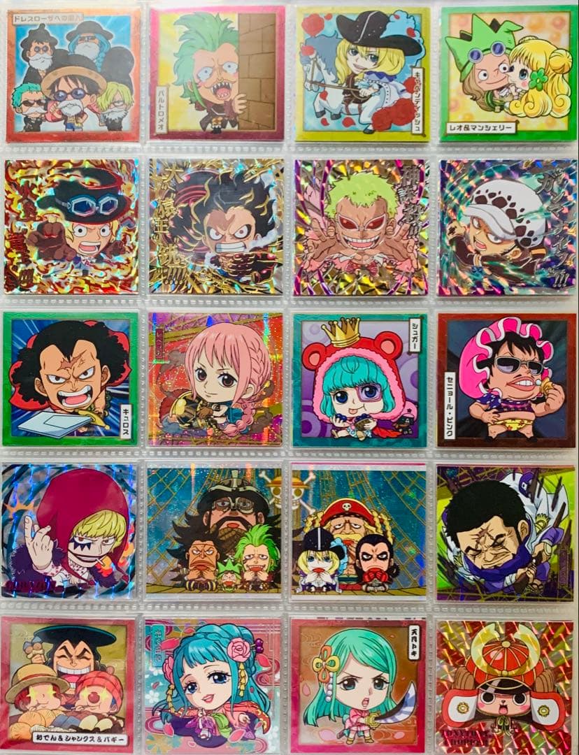 ドラゴンボール&ワンピース にふぉるめーしょんシール まとめ売り!!