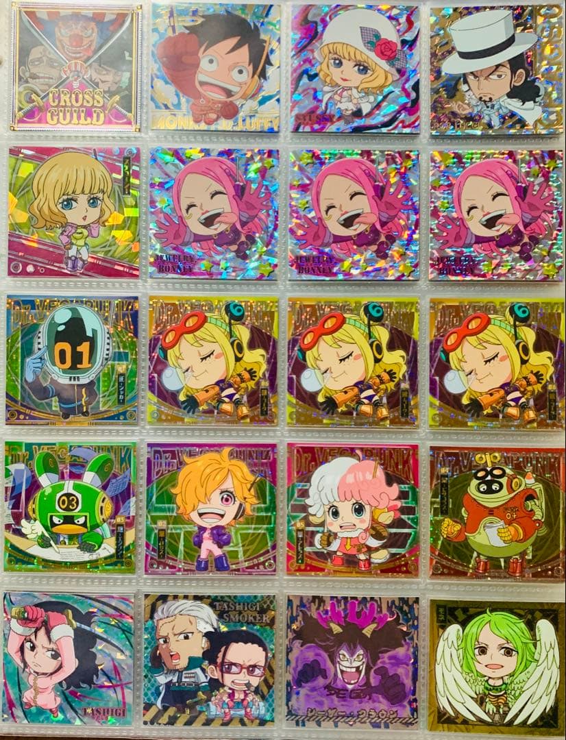 ドラゴンボール&ワンピース にふぉるめーしょんシール まとめ売り!!