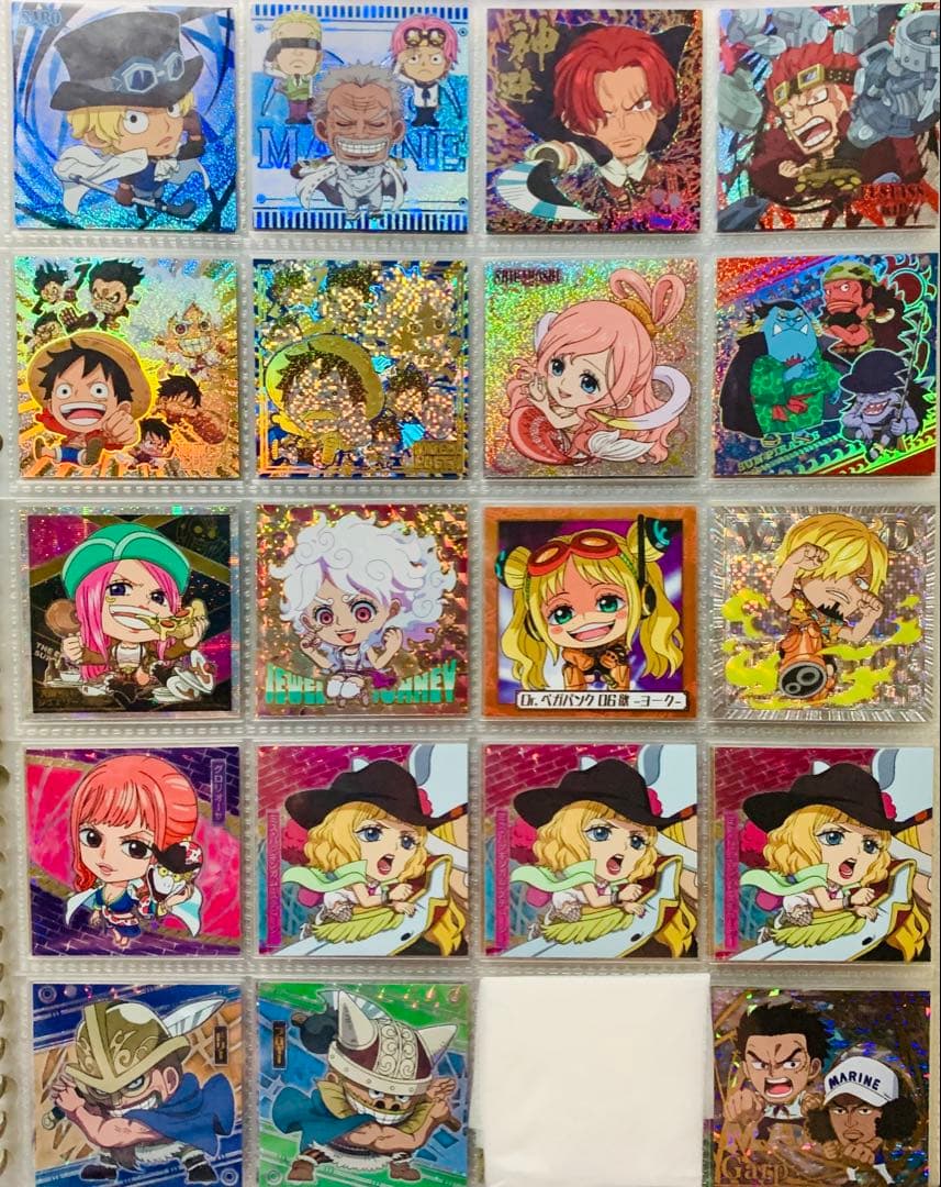 ドラゴンボール&ワンピース にふぉるめーしょんシール まとめ売り!!