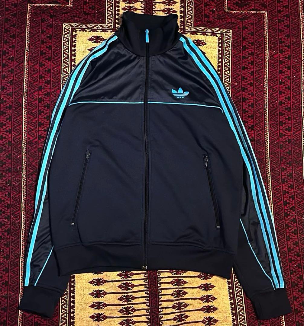 【激レア】adidas / 異素材ハイブリッド/ナイロン×ジャージ/トレフォイル