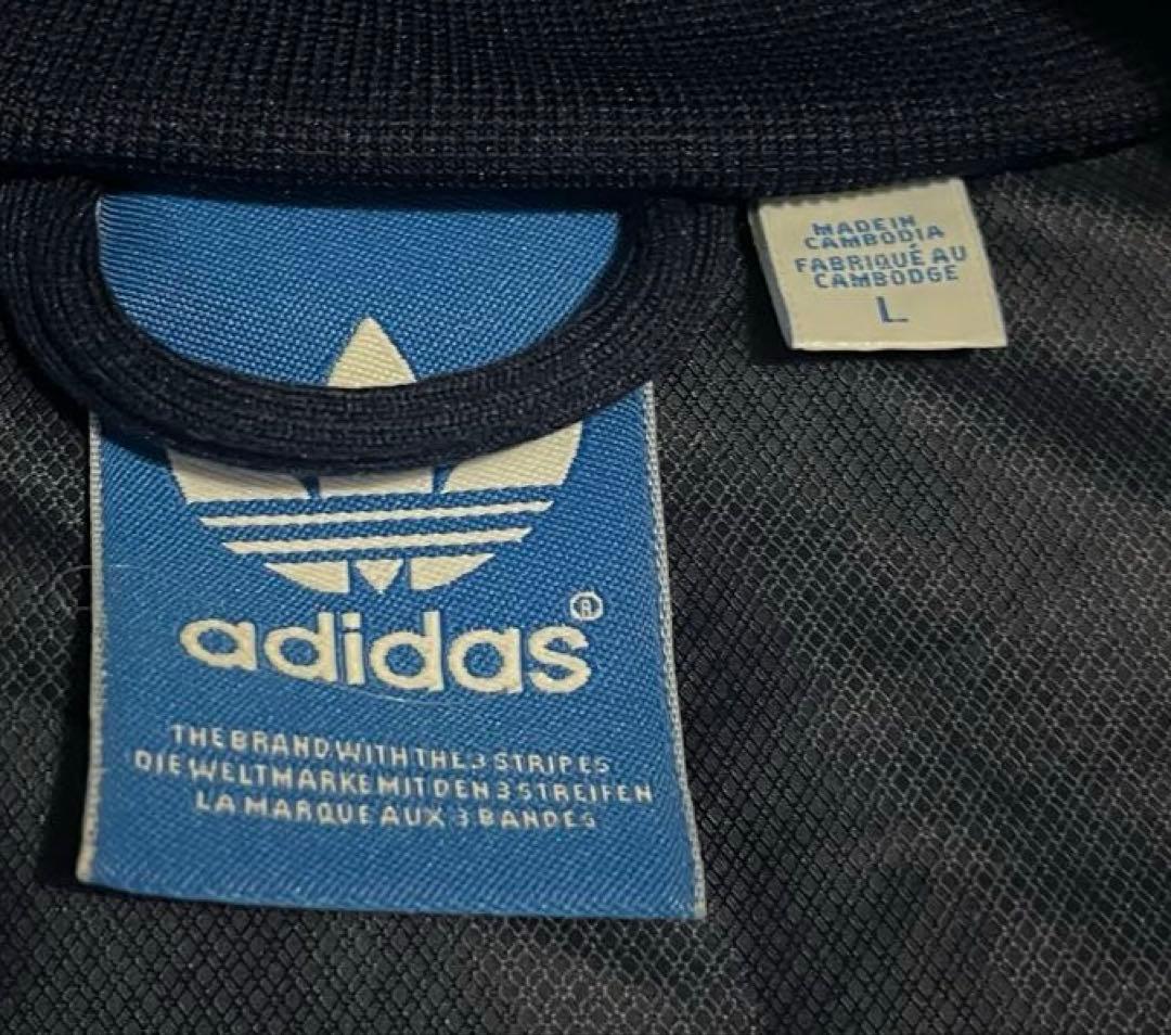 【激レア】adidas / 異素材ハイブリッド/ナイロン×ジャージ/トレフォイル