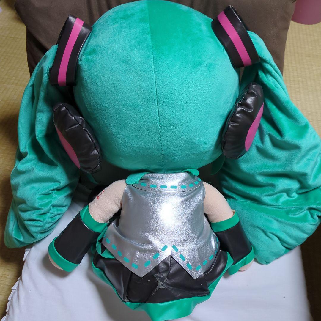 初音ミク じゃんぼぬいぐるみ メタリックVer. やや難あり