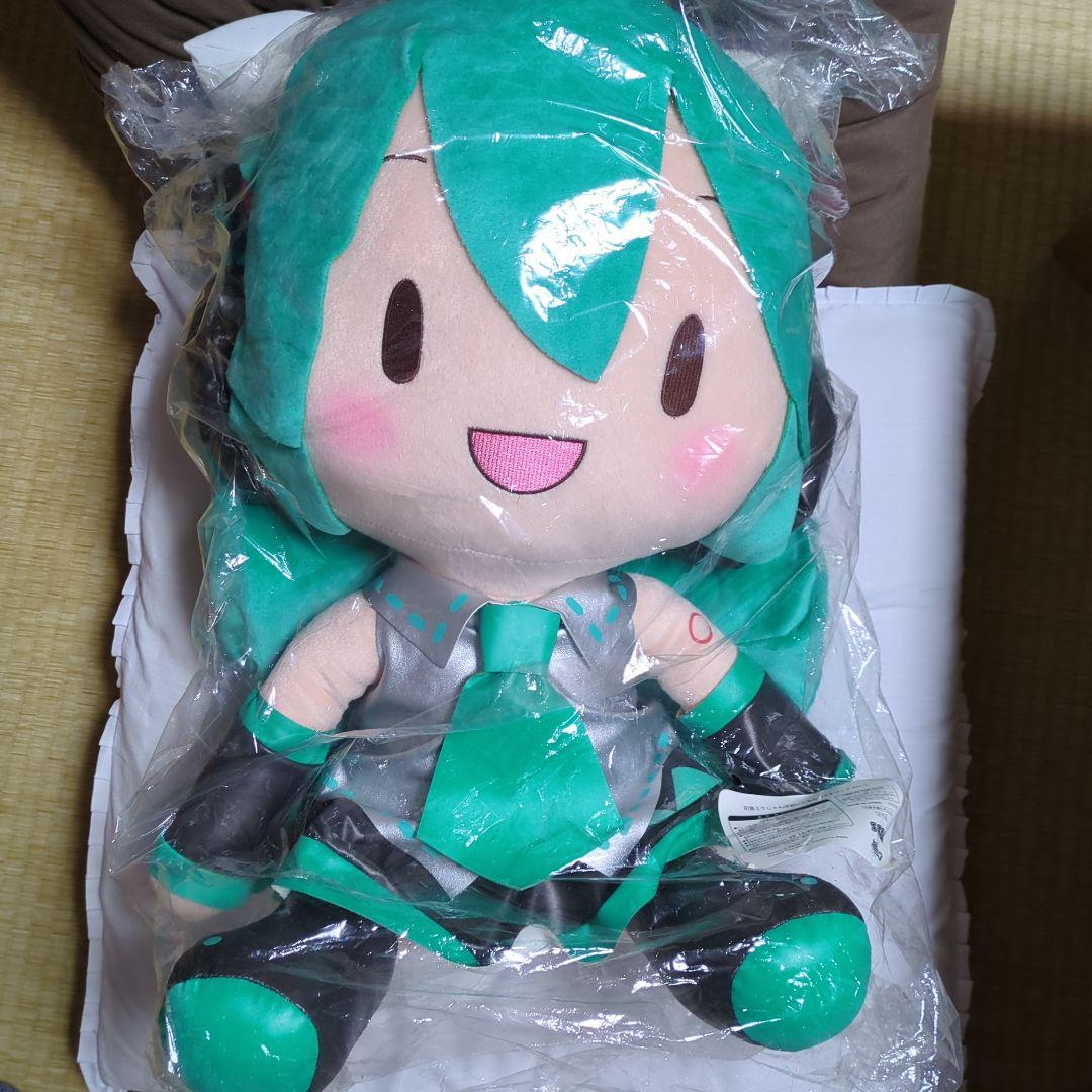 初音ミク じゃんぼぬいぐるみ メタリックVer. やや難あり
