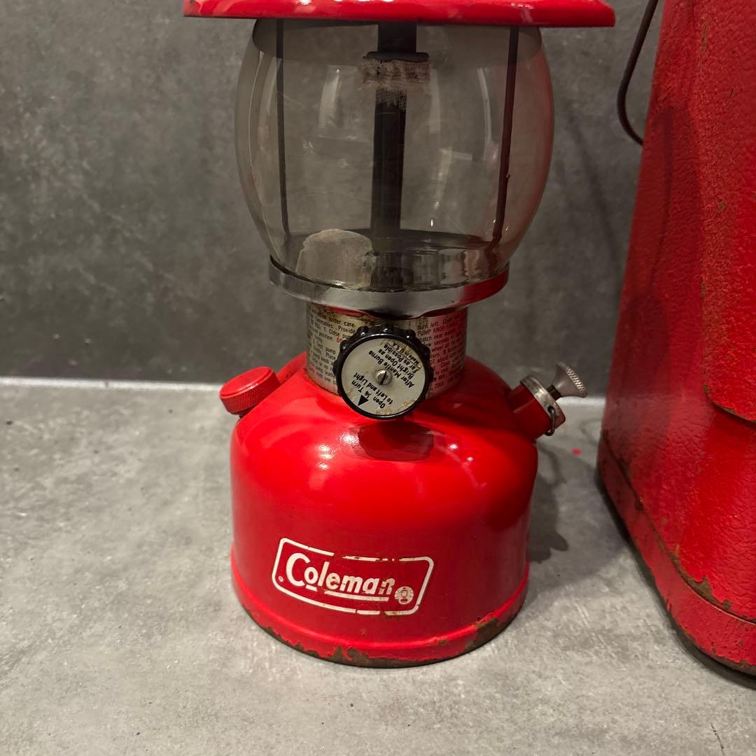 Coleman 赤 ランタン ケース付き200A