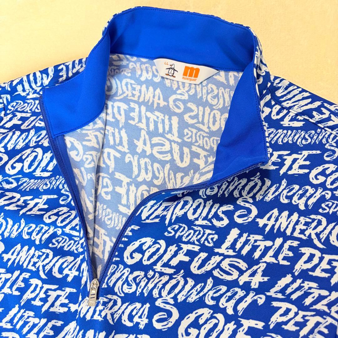 美品★マンシングウェア ENVOY サンスクリーン ハーフジップシャツ 完売品