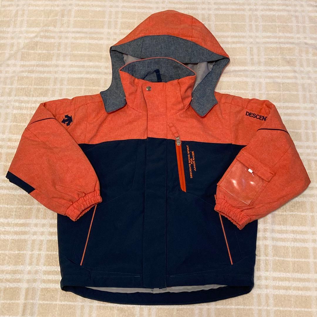 130 サイズ調整可 デサント 子供用スキーウェア 上下セット DESCENTE
