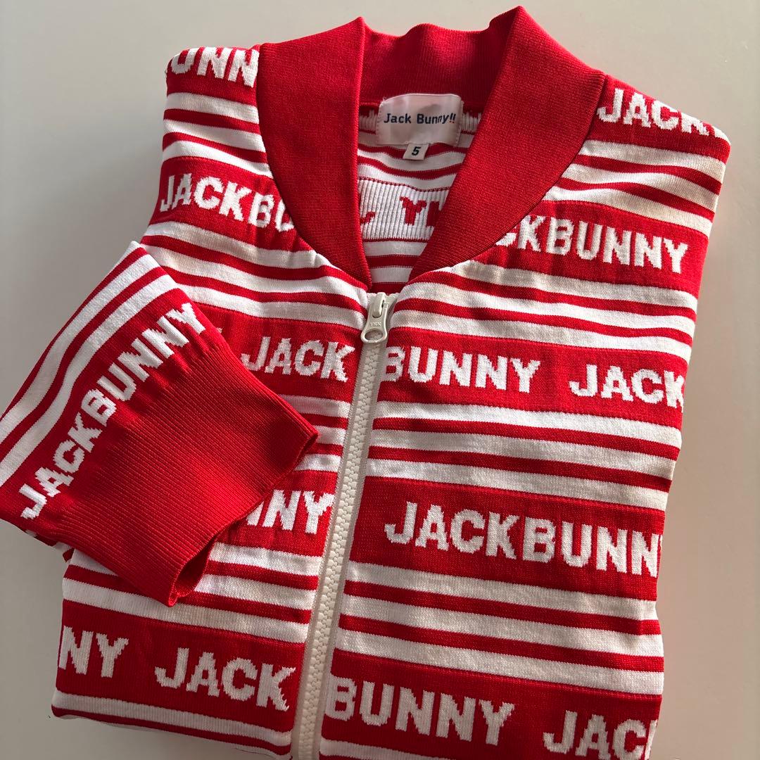 JACK BUNNY ジャックバニー ゴルフニットフルジップ ジャケットサイズ5