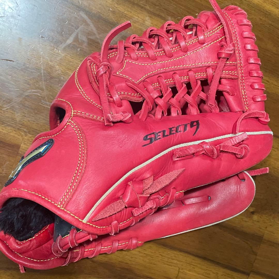MIZUNO 野球　グローブ　軟式用 セレクトナイン オールラウンド用　レッド