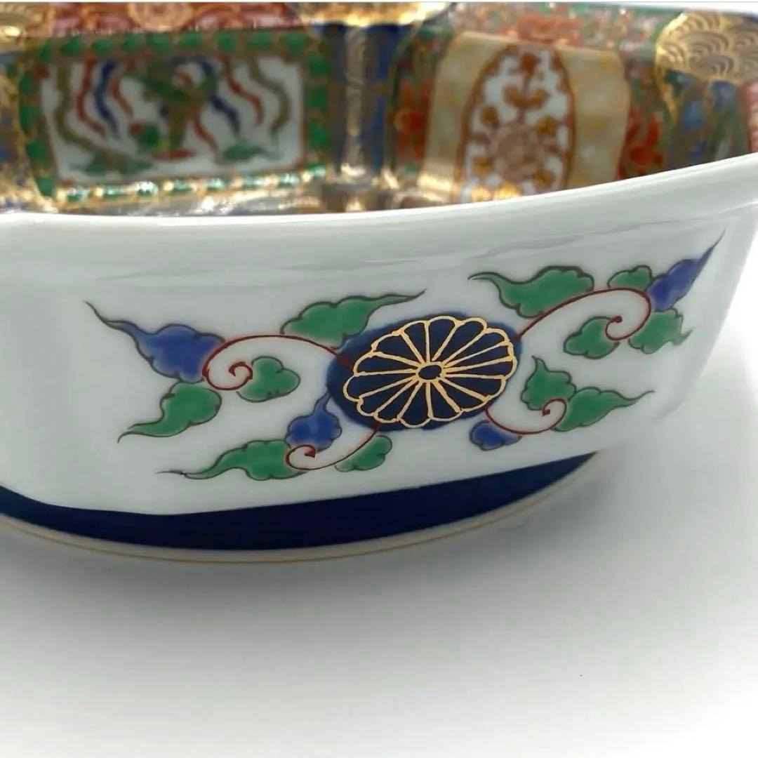 【☆素敵なお品☆】【新品】有田焼幸楽窯　錦色絵山水向付