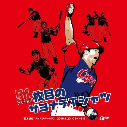 【XLサイズ】鈴木誠也 サヨナラホームランTシャツ ℃℃℃ 広島 カープ　カブス