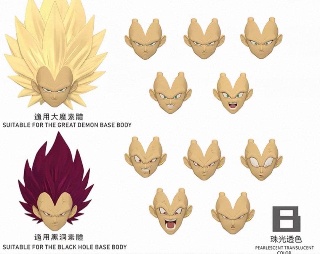 【ラスト1】s.h.figuarts用 我儘の極意超サイヤ人3 セットB