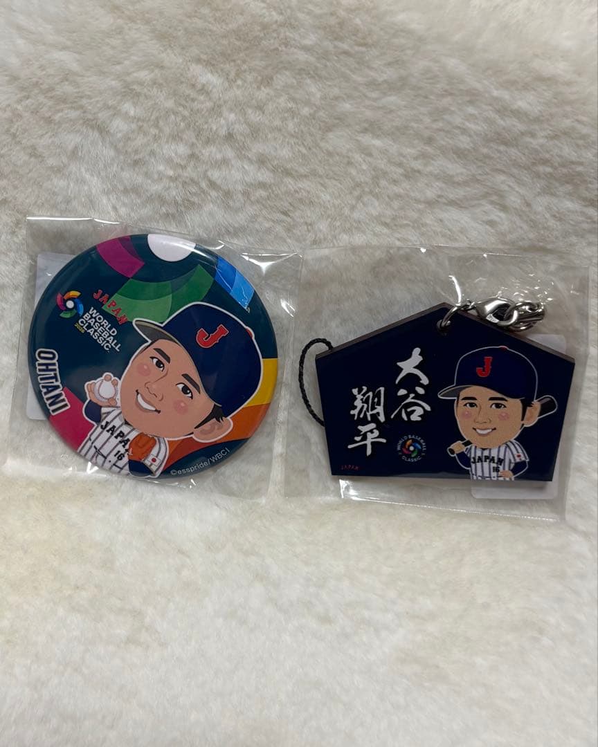 WBC2026侍ジャパン【大谷翔平選手モデル】ガチャ缶バッジ&絵馬セット