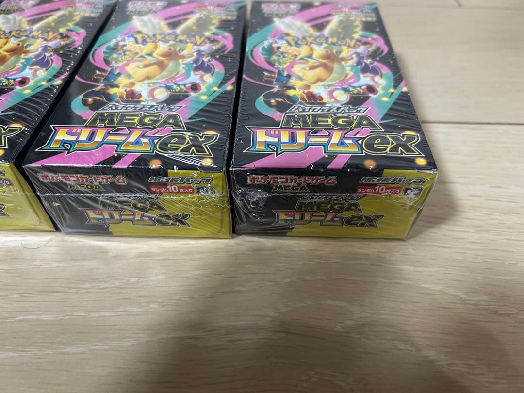 シュリンク付きポケモンカードMEGAハイクラスパックドリームex 4ボックス