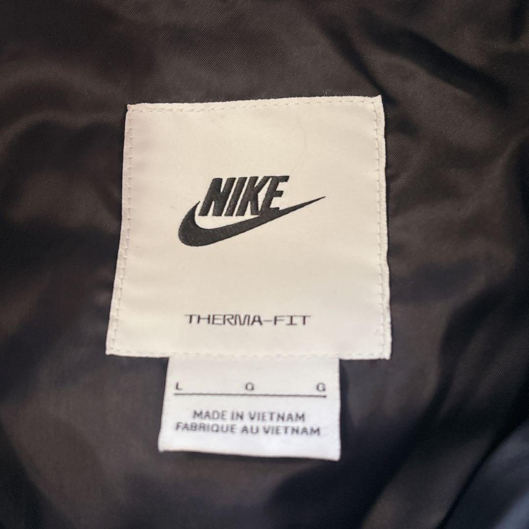 NIKE ベンチコート THERMA-FIT フード付き 黒　L