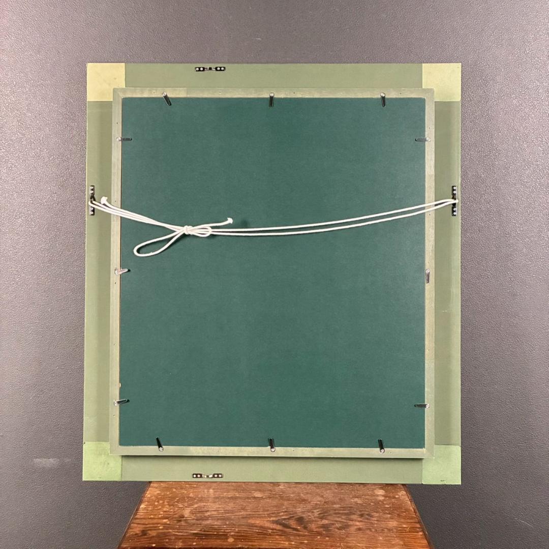 美品 クロード・モネ「ヴェトゥイユの画家の庭」複製画 豪華額装 世界の名画