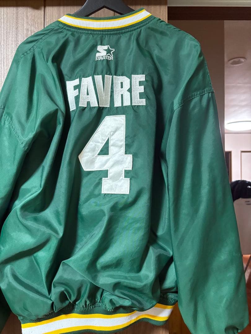 Green Bay Packers Favre 4 ウォームアップジャケット