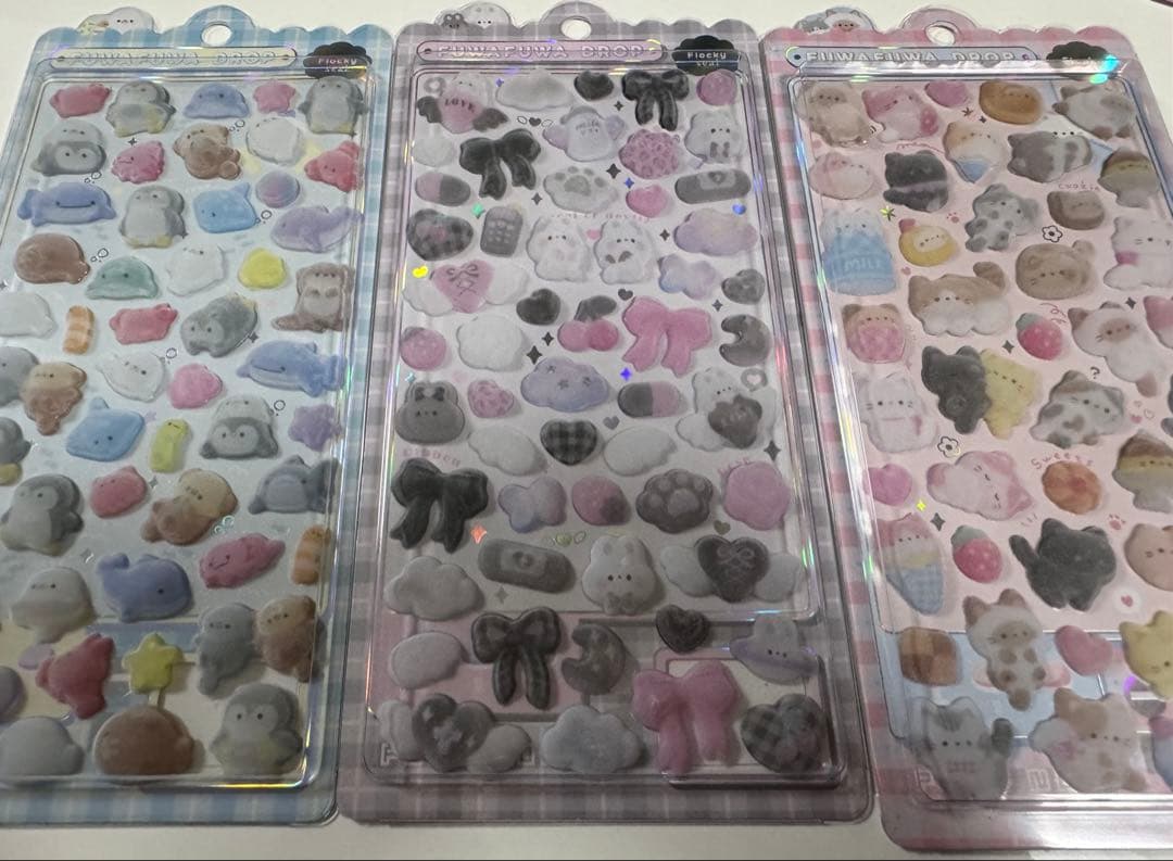 正規品＊ボンボンドロップシール　はちみつ　ふわふわドロップシール　7枚セット