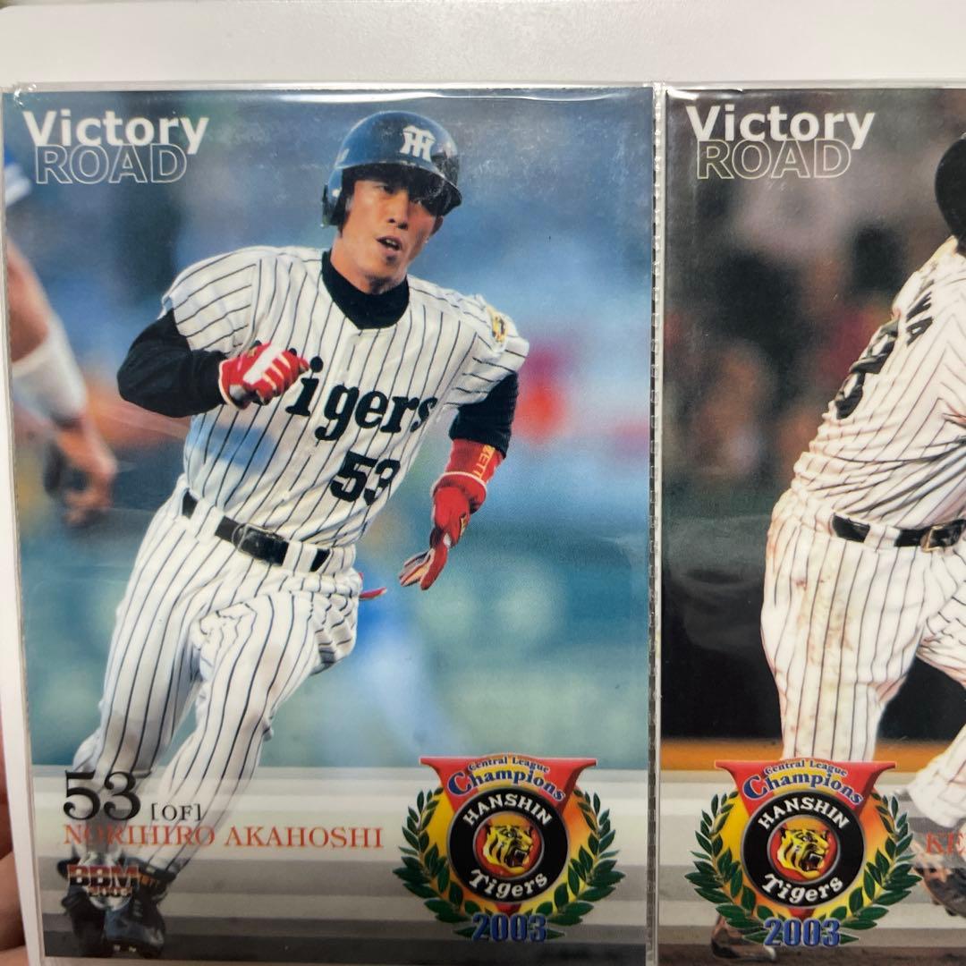 阪神タイガース 2003年優勝記念カード　2000年プロ野球チップスケース付き
