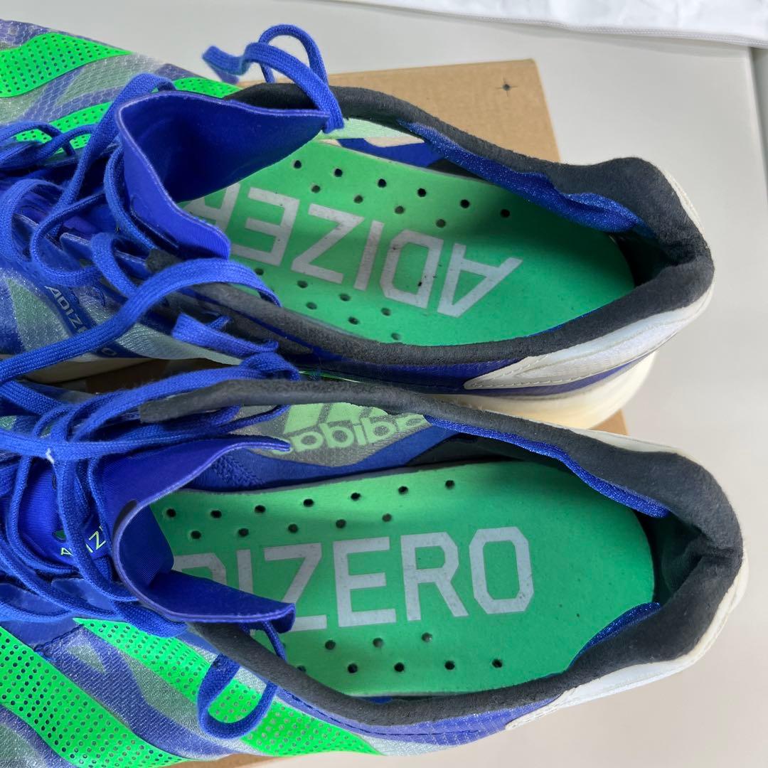 ADIZERO ADIOS PRO2青/緑 収納袋付き　　28.0cm 美品