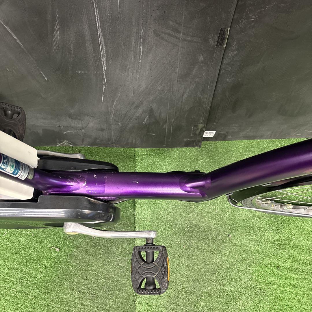電動自転車 BS Angelino パープル 3人乗り対応　88★