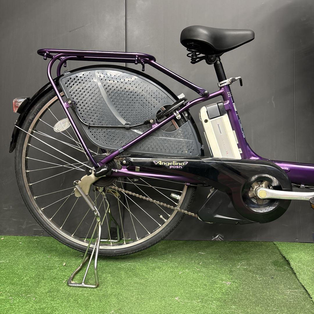 電動自転車 BS Angelino パープル 3人乗り対応　88★