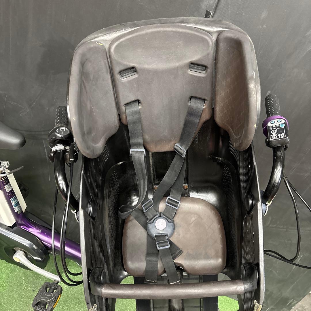 電動自転車 BS Angelino パープル 3人乗り対応　88★
