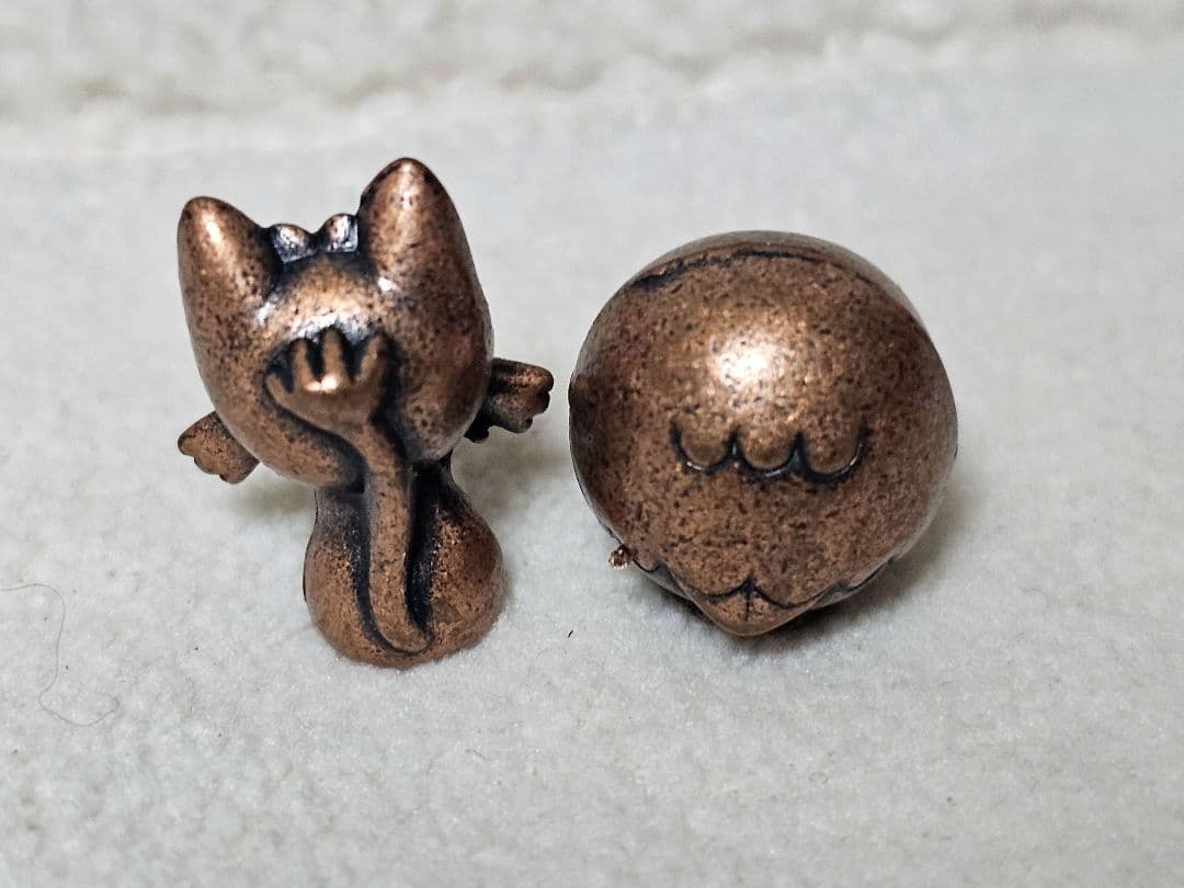 【希少品】ポケモンメタルコレクション　ニャビー　モクロー　銅