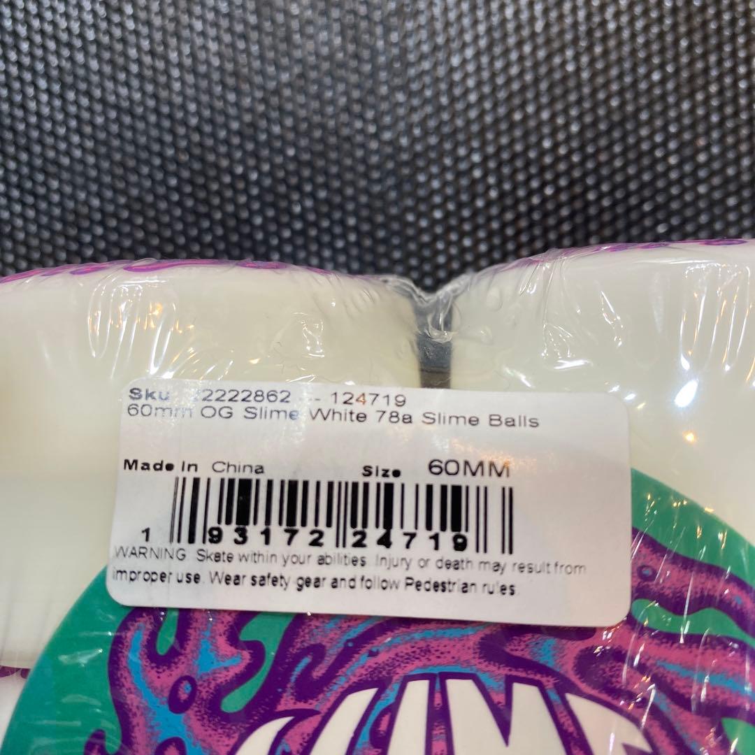 スケートボード SLIME BALLS 60mm 78A