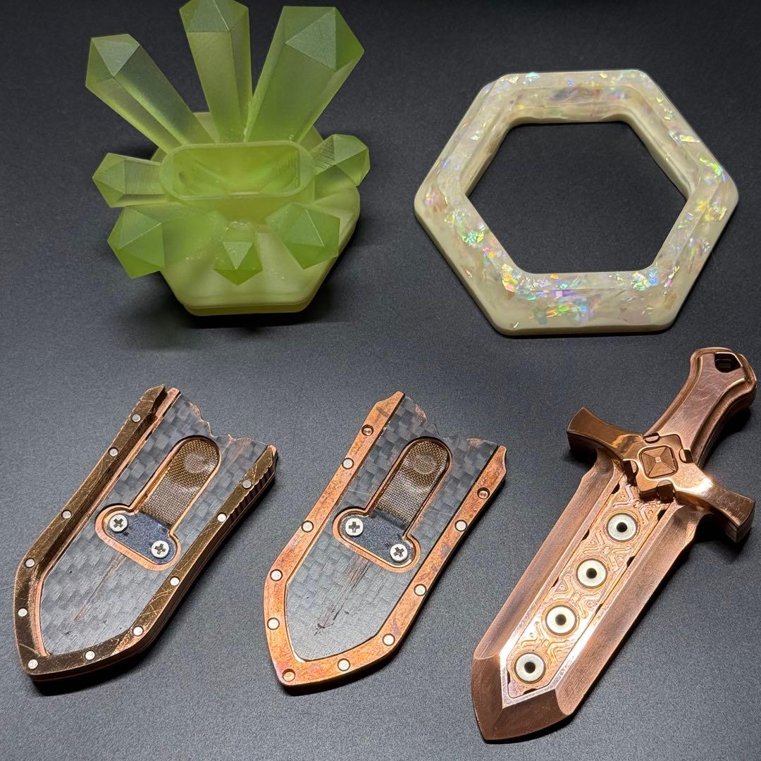 聖剣　赤銅製 フィジェットトイ　EDC fidget toys 値下げ不可